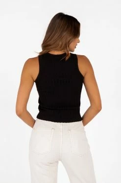 DISSH Boutiques MADISON THE LABEL ALEXIS BLACK KNIT