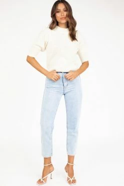 DISSH Boutiques AMARA WHITE KNIT TOP