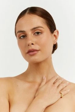 ACCESSORIES PORTER OVAL SIGNET GOLD PINKY RING