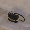DISSH Boutiques DION BLACK GOLD CHAIN BAG
