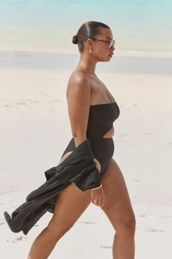 DISSH Boutiques SWIMSUITS & COVERUPS LOLA BLACK CUT OUT ONE PIECE