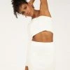 DISSH Boutiques KNITTED TILLY ONE SHOULDER WHITE KNIT