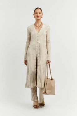 DISSH Boutiques CLOTHING LOU STONE LONGLINE KNIT CARDIGAN