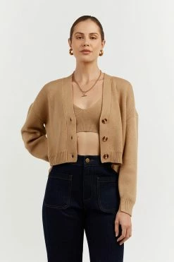 DISSH Boutiques MERCEDES WHEAT BRALETTE & CARDIGAN