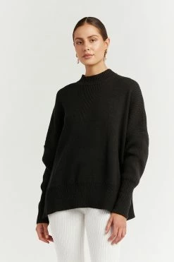 Best deal โค๏ธ DISSH Boutiques RILEY BLACK OVERSIZED KNIT ๐ 7 DISSH Boutiques RILEY BLACK OVERSIZED KNIT