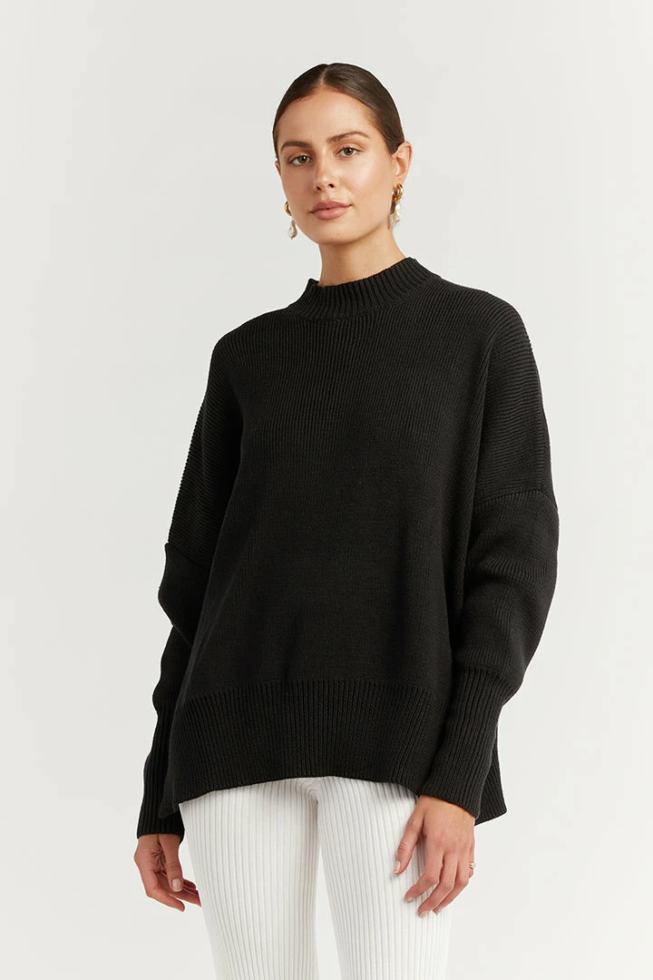 Best deal โค๏ธ DISSH Boutiques RILEY BLACK OVERSIZED KNIT ๐ 3 DISSH Boutiques RILEY BLACK OVERSIZED KNIT
