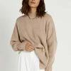 DISSH Boutiques RILEY LATTE OVERSIZED KNIT TOPS