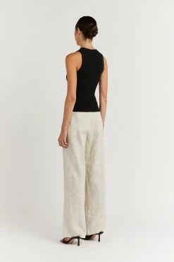 DISSH Boutiques CLOTHING JOSIE BLACK KNIT TOP