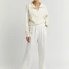DISSH Boutiques LENORA ZIP FRONT CREAM KNIT JUMPER