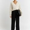 DISSH Boutiques ALDEA V NECK STONE KNIT JUMPER