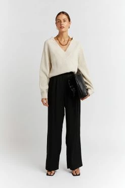 DISSH Boutiques ALDEA V NECK STONE KNIT JUMPER