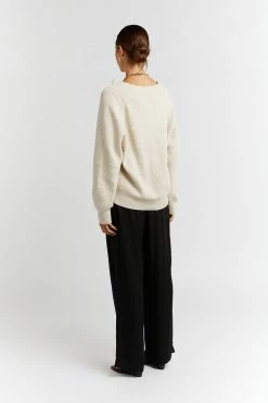 DISSH Boutiques ALDEA V NECK STONE KNIT JUMPER