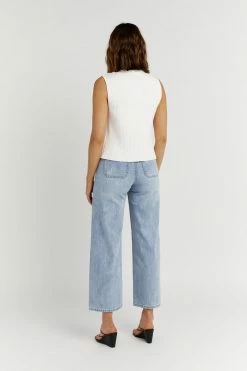 DISSH Boutiques GALA TURTLENECK OFF WHITE KNIT TOP