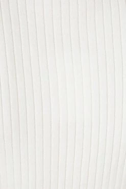 DISSH Boutiques GALA TURTLENECK OFF WHITE KNIT TOP