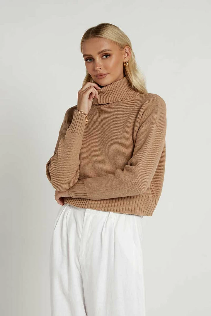 Budget โญ DISSH Boutiques SWEATERS NONI LATTE CROPPED RIB KNIT JUMPER ๐ 2 DISSH Boutiques SWEATERS NONI LATTE CROPPED RIB KNIT JUMPER