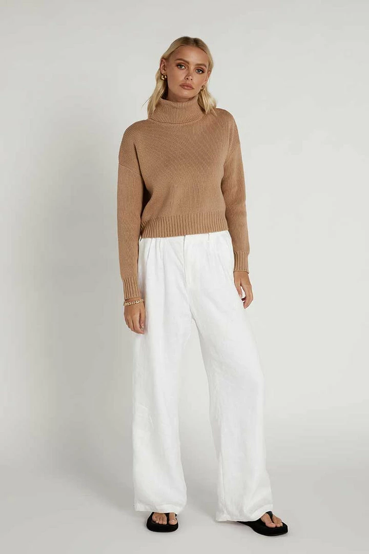 Budget โญ DISSH Boutiques SWEATERS NONI LATTE CROPPED RIB KNIT JUMPER ๐ 4 DISSH Boutiques SWEATERS NONI LATTE CROPPED RIB KNIT JUMPER