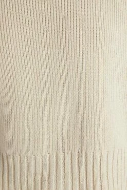 DISSH Boutiques NONI NATURAL CROPPED KNIT JUMPER