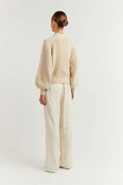 Top 10 ๐ DISSH Boutiques DUTTON NATURAL CABLE KNIT JUMPER SWEATERS โจ 9 DISSH Boutiques DUTTON NATURAL CABLE KNIT JUMPER SWEATERS