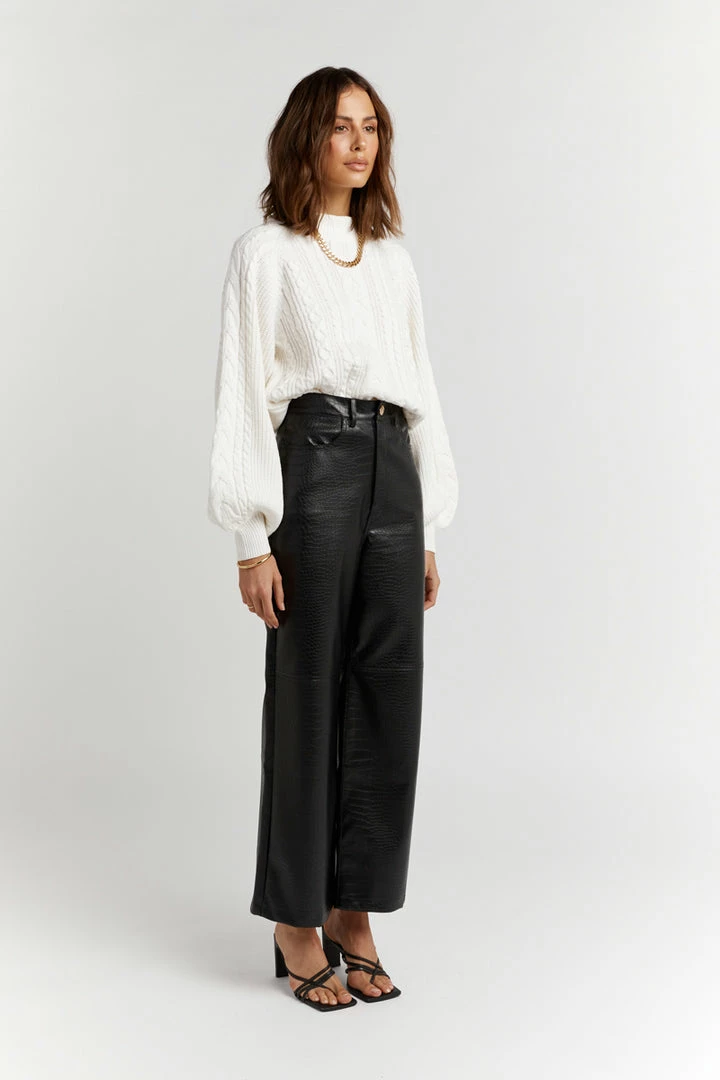 Buy 🤩 DISSH Boutiques SWEATERS DUTTON OFF WHITE CABLE KNIT JUMPER ❤️ 4 DISSH Boutiques SWEATERS DUTTON OFF WHITE CABLE KNIT JUMPER