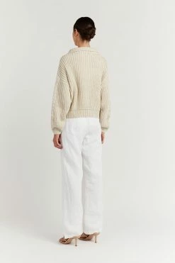 Discount ๐ DISSH Boutiques BARNETT STONE CABLE ZIP FRONT KNIT ๐คฉ 10 DISSH Boutiques BARNETT STONE CABLE ZIP FRONT KNIT