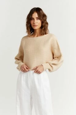 Hot Sale ๐ DISSH Boutiques SWEATERS NEALE OAT CROPPED KNIT JUMPER โญ 7 DISSH Boutiques SWEATERS NEALE OAT CROPPED KNIT JUMPER