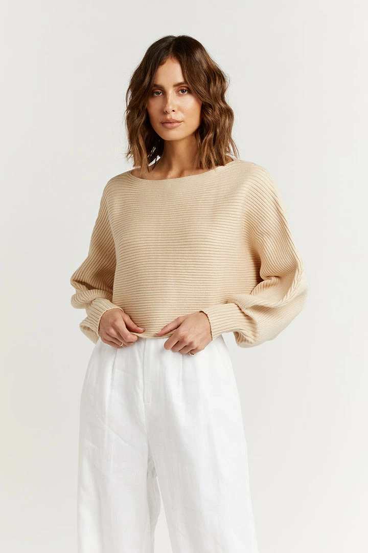 Hot Sale ๐ DISSH Boutiques SWEATERS NEALE OAT CROPPED KNIT JUMPER โญ 3 DISSH Boutiques SWEATERS NEALE OAT CROPPED KNIT JUMPER
