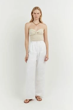 DISSH Boutiques ANIKA TWISTED CREAM KNIT TOP