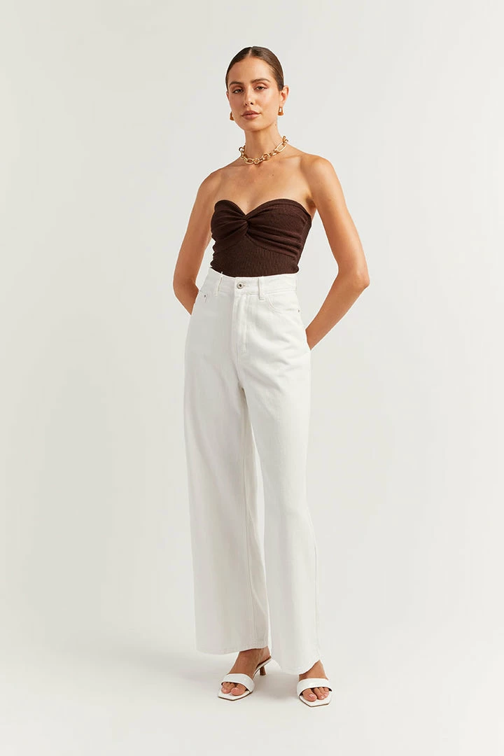 Hot Sale โ DISSH Boutiques ANIKA TWISTED DARK CHOC KNIT TOP ๐ 3 DISSH Boutiques ANIKA TWISTED DARK CHOC KNIT TOP