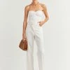 DISSH Boutiques CLOTHING ANIKA TWISTED OFF WHITE KNIT TOP