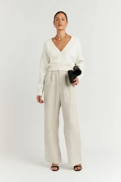 DISSH Boutiques LINDEN CREAM CROP KNIT JUMPER