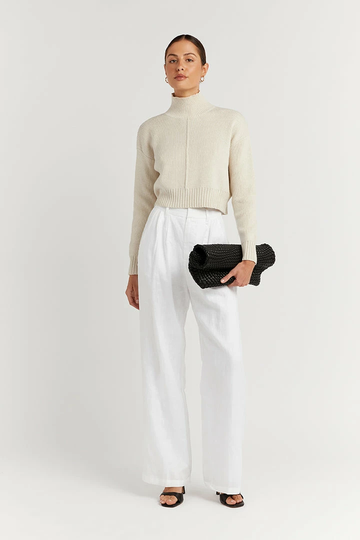 Best Sale โญ DISSH Boutiques BLAKELY NATURAL CROPPED RIB KNIT SWEATERS ๐ 1 DISSH Boutiques BLAKELY NATURAL CROPPED RIB KNIT SWEATERS