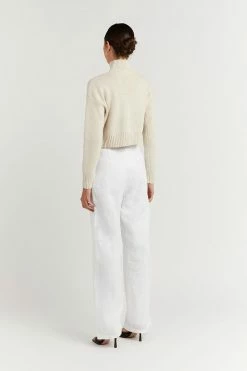 Best Sale โญ DISSH Boutiques BLAKELY NATURAL CROPPED RIB KNIT SWEATERS ๐ 10 DISSH Boutiques BLAKELY NATURAL CROPPED RIB KNIT SWEATERS