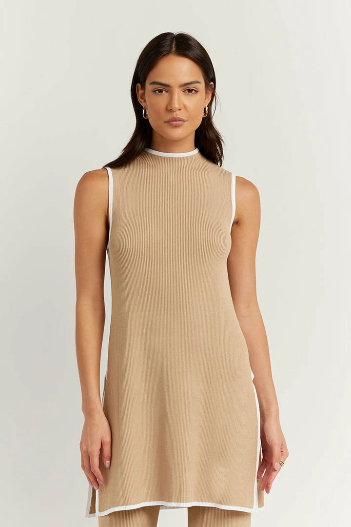 Cheap ๐ DISSH Boutiques BINDING WHEAT KNIT TUNIC TOP THE BUMP FRIENDLY EDIT ๐ 3 DISSH Boutiques BINDING WHEAT KNIT TUNIC TOP THE BUMP FRIENDLY EDIT