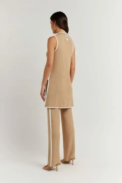 Cheap ๐ DISSH Boutiques BINDING WHEAT KNIT TUNIC TOP THE BUMP FRIENDLY EDIT ๐ 10 DISSH Boutiques BINDING WHEAT KNIT TUNIC TOP THE BUMP FRIENDLY EDIT