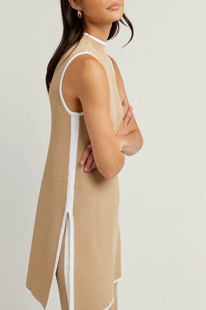 Cheap ๐ DISSH Boutiques BINDING WHEAT KNIT TUNIC TOP THE BUMP FRIENDLY EDIT ๐ 6 DISSH Boutiques BINDING WHEAT KNIT TUNIC TOP THE BUMP FRIENDLY EDIT