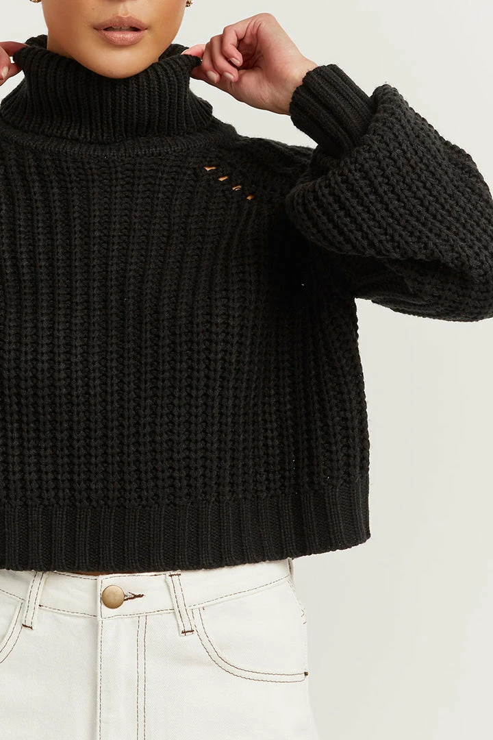 Coupon ๐ฅ DISSH Boutiques CHLOE BLACK CHUNKY KNIT JUMPER SWEATERS ๐ 6 DISSH Boutiques CHLOE BLACK CHUNKY KNIT JUMPER SWEATERS