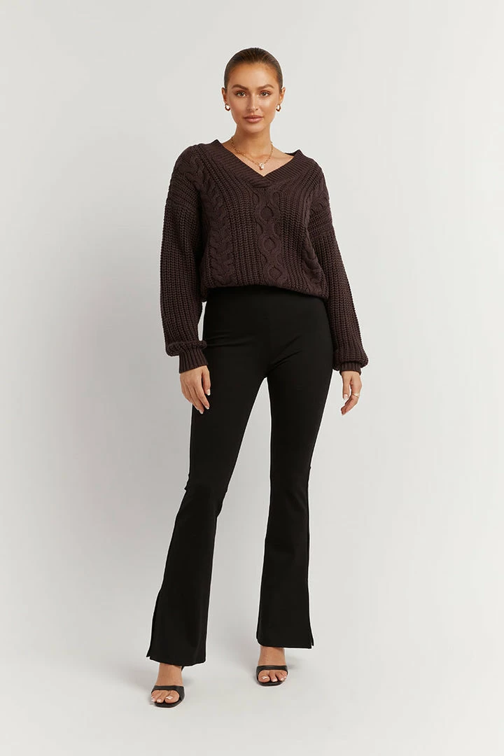 Buy โจ DISSH Boutiques HADLEY DARK CHOC CABLE KNIT JUMPER ๐ 4 DISSH Boutiques HADLEY DARK CHOC CABLE KNIT JUMPER