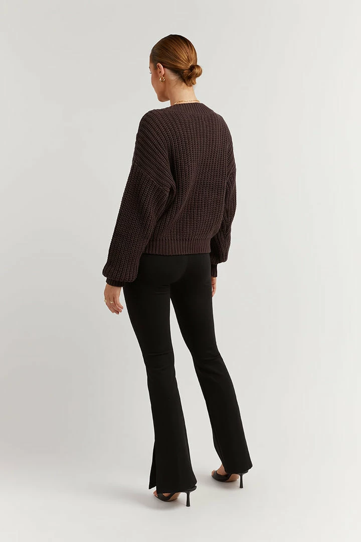 Buy โจ DISSH Boutiques HADLEY DARK CHOC CABLE KNIT JUMPER ๐ 5 DISSH Boutiques HADLEY DARK CHOC CABLE KNIT JUMPER