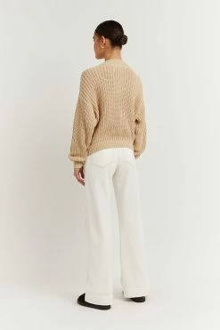 DISSH Boutiques HADLEY WHEAT CABLE KNIT JUMPER CLOTHING
