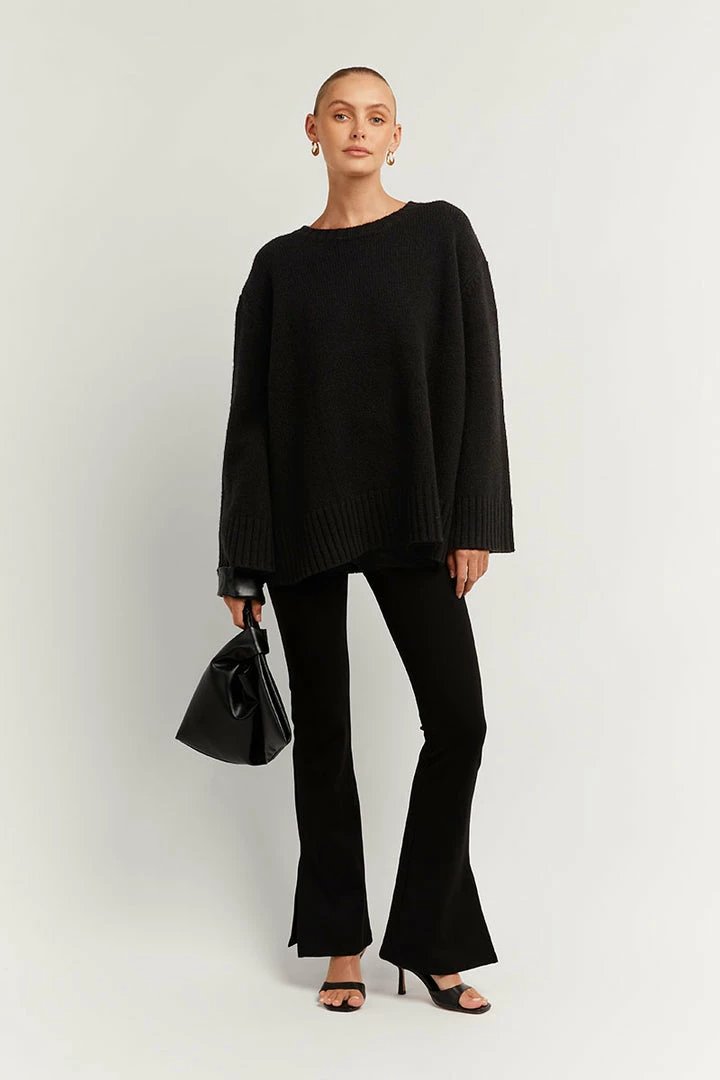 Wholesale ๐ DISSH Boutiques EURO BLACK WOOL OVERSIZED JUMPER TOPS ๐ 1 DISSH Boutiques EURO BLACK WOOL OVERSIZED JUMPER TOPS