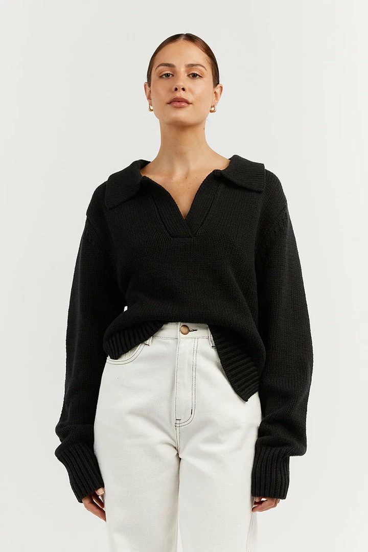 Best deal ๐งจ DISSH Boutiques CLOTHING COLBIE BLACK KNIT JUMPER โจ 3 DISSH Boutiques CLOTHING COLBIE BLACK KNIT JUMPER