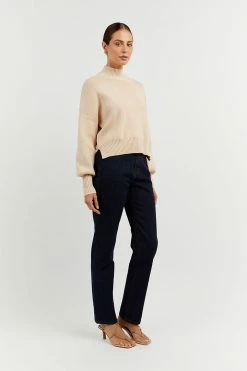 DISSH Boutiques EDNA BEIGE KNIT JUMPER