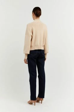 DISSH Boutiques EDNA BEIGE KNIT JUMPER