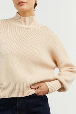 DISSH Boutiques EDNA BEIGE KNIT JUMPER