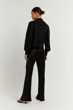 DISSH Boutiques EDNA BLACK KNIT JUMPER