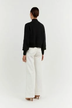 DISSH Boutiques EDNA BLACK KNIT JUMPER