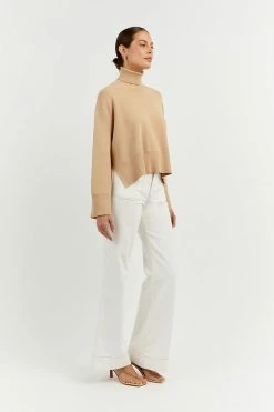 DISSH Boutiques ERIC WARM WHEAT ROLL NECK JUMPER
