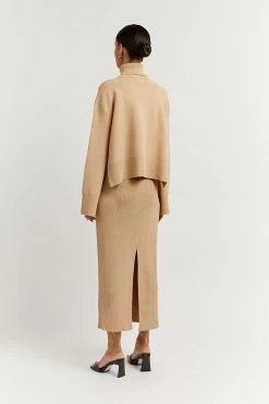DISSH Boutiques ERIC WARM WHEAT ROLL NECK JUMPER