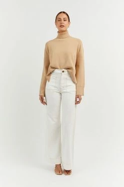 DISSH Boutiques ERIC WARM WHEAT ROLL NECK JUMPER