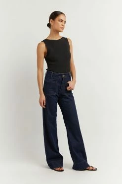 DISSH Boutiques ARIA BLACK KNIT TANK CLOTHING